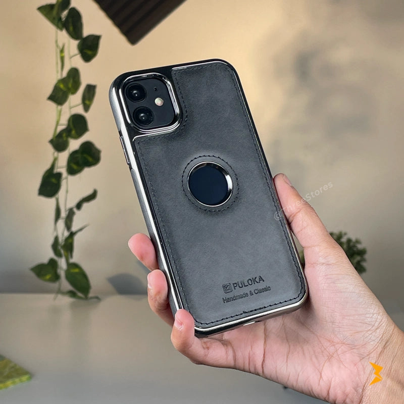 Light Sand Leather Case iPhone 12