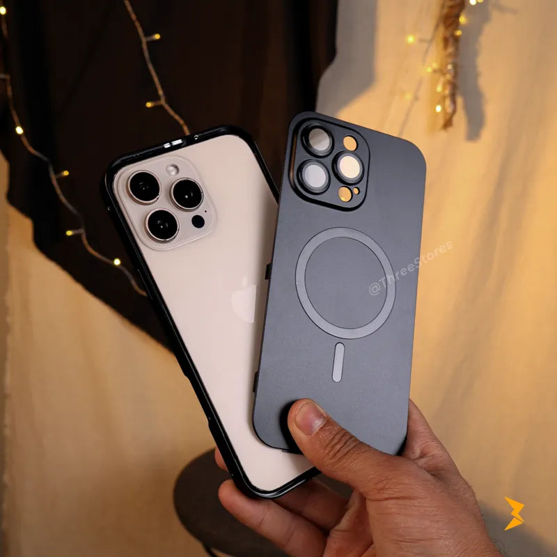 Aluminum Frame Magnetic Case iPhone 15 Pro Max