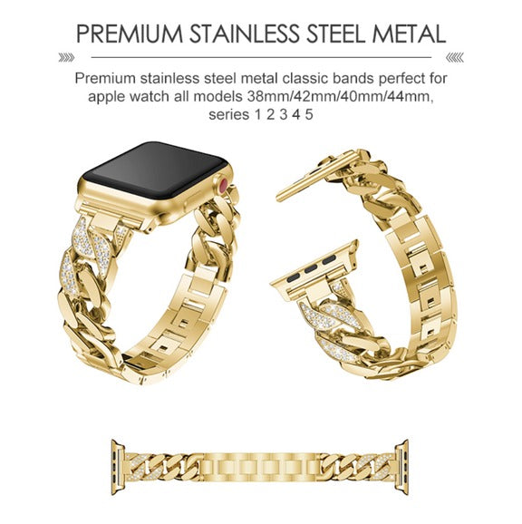 Lux Diamond Metal Band For Apple Watch