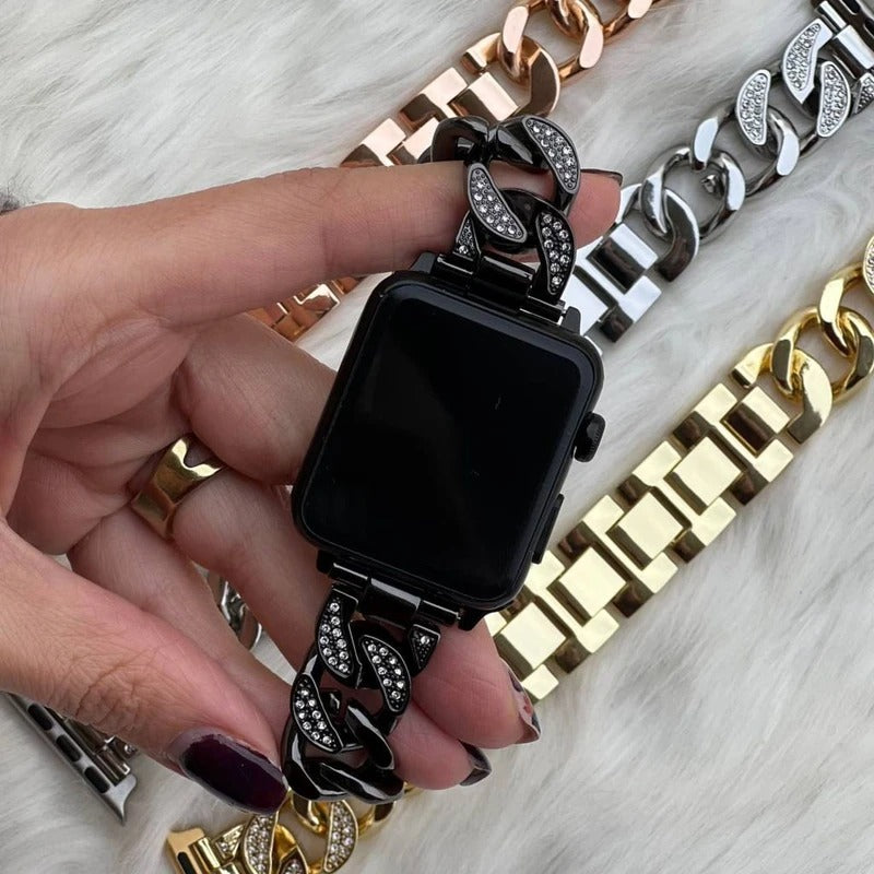 Lux Diamond Metal Band For Apple Watch