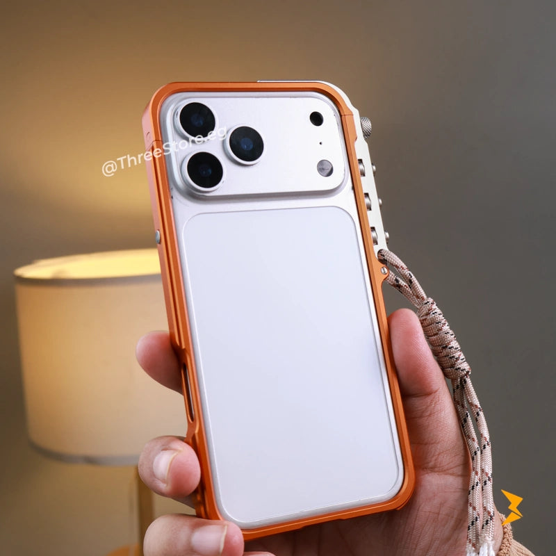 Mecha Aluminium Frame Case iPhone 17 Pro Max