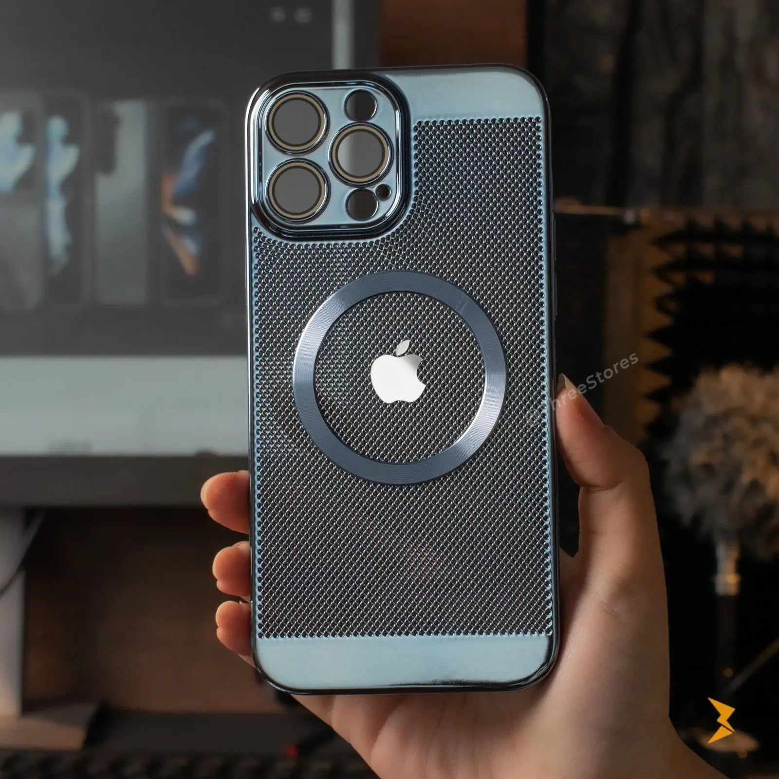 Metalic Grid Magsafe Case iPhone 13 Pro Max