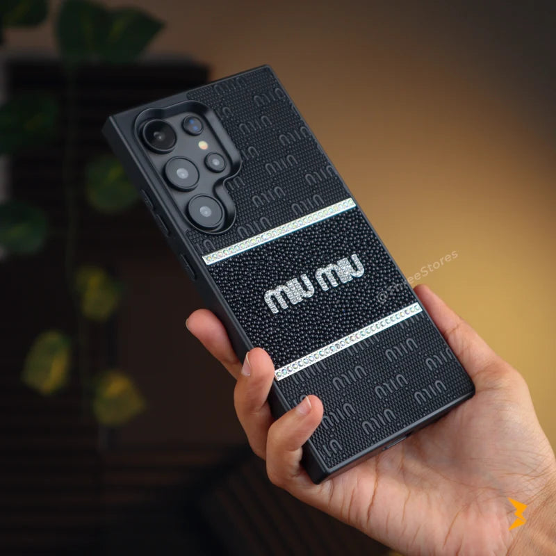 Miu Miu Strass Case Samsung S25 Ultra