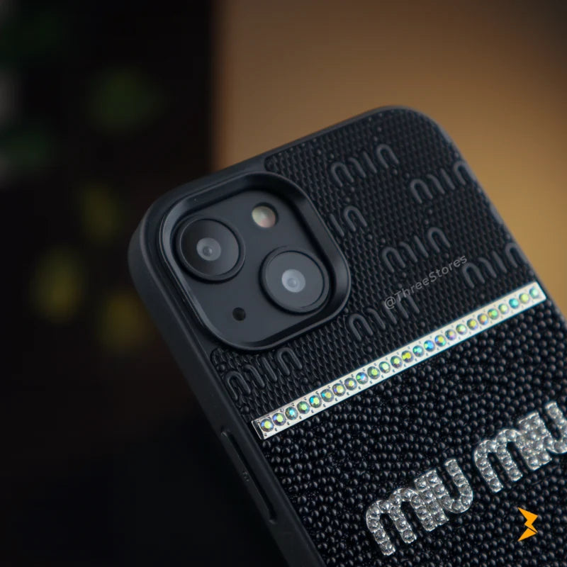 Miu Miu Strass Case iPhone 13/14/15