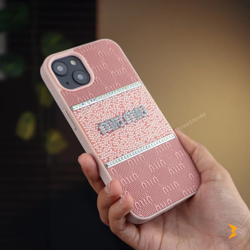 Miu Miu Strass Case iPhone 13/14/15
