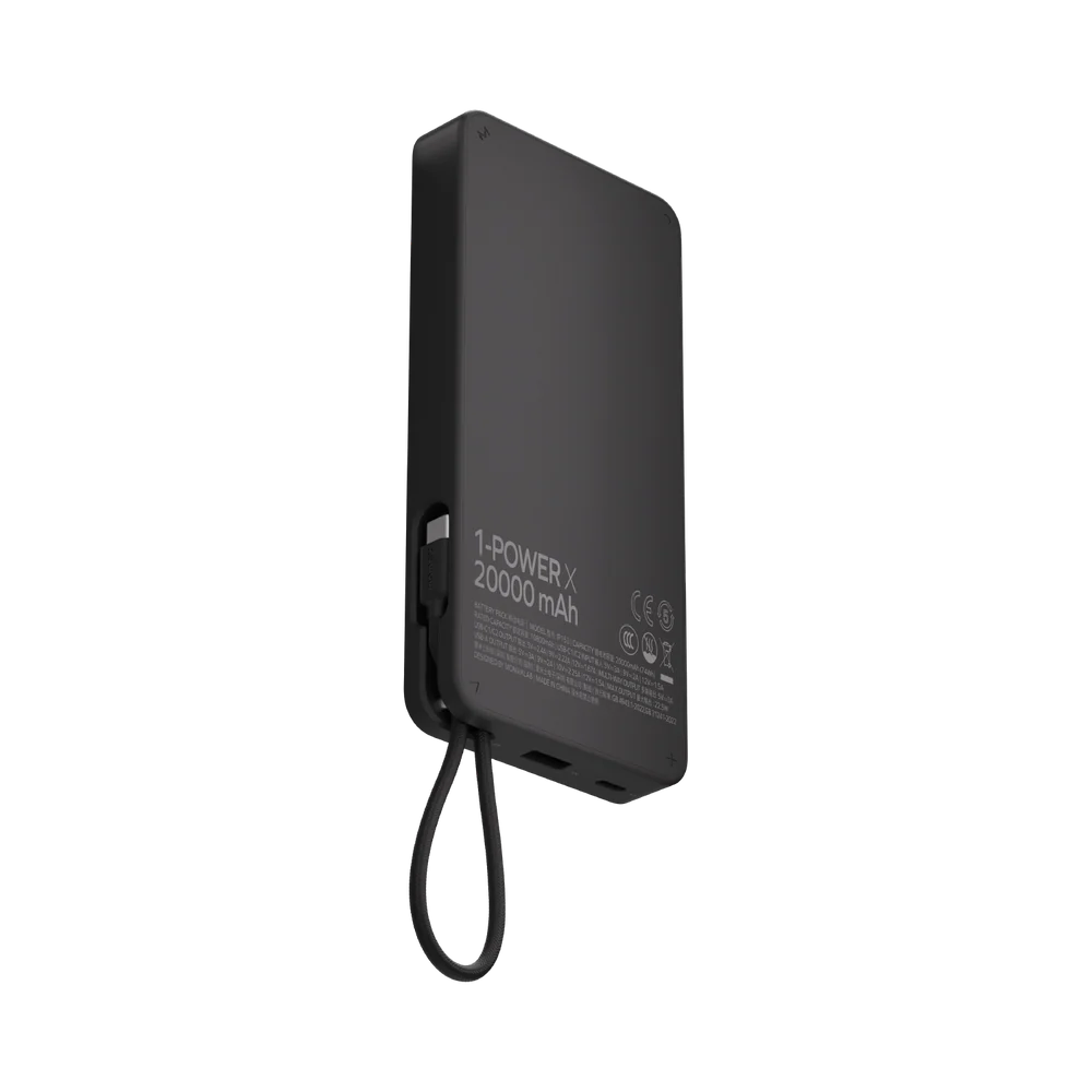 Momax 1-Power X Power Bank 20000mAh With Built-In USB-C Cable