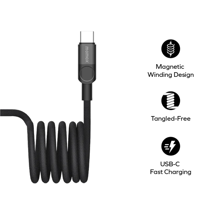 Momax Mag.Link Magnetic USB-C to USB-C Cable 60W 2m DC61