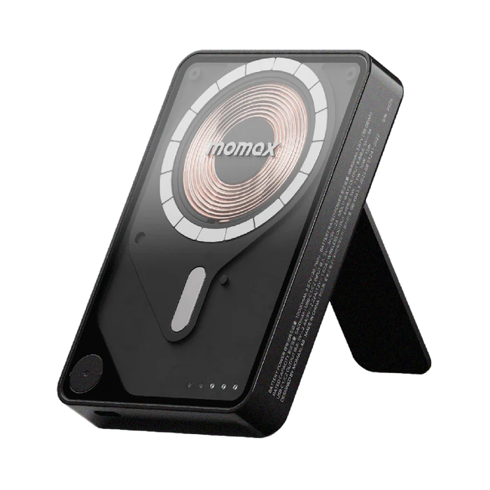 Momax Power X Pro+ Magnetic Wireless Power Bank 10000mAh With Built-In USB-C Cable