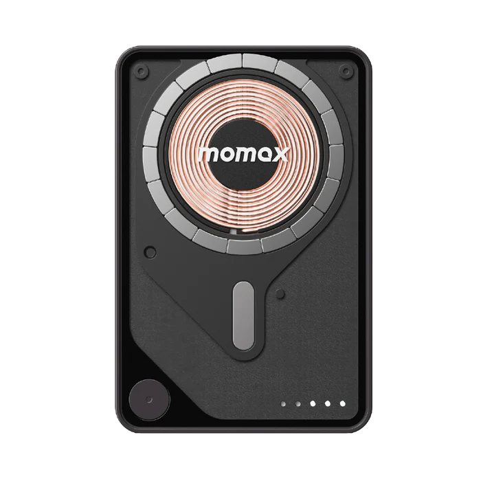Momax Power X Pro+ Magnetic Wireless Power Bank 10000mAh With Built-In USB-C Cable