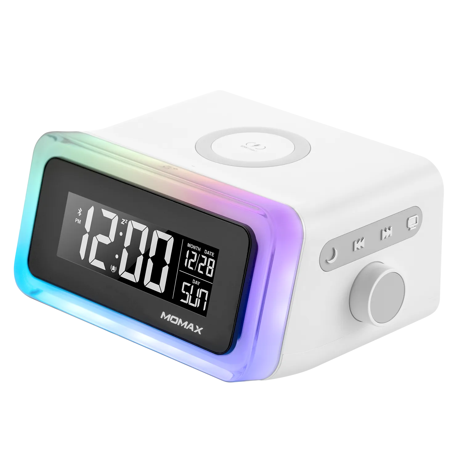 Momax Q.Clock2 Digital clock with wireless charger