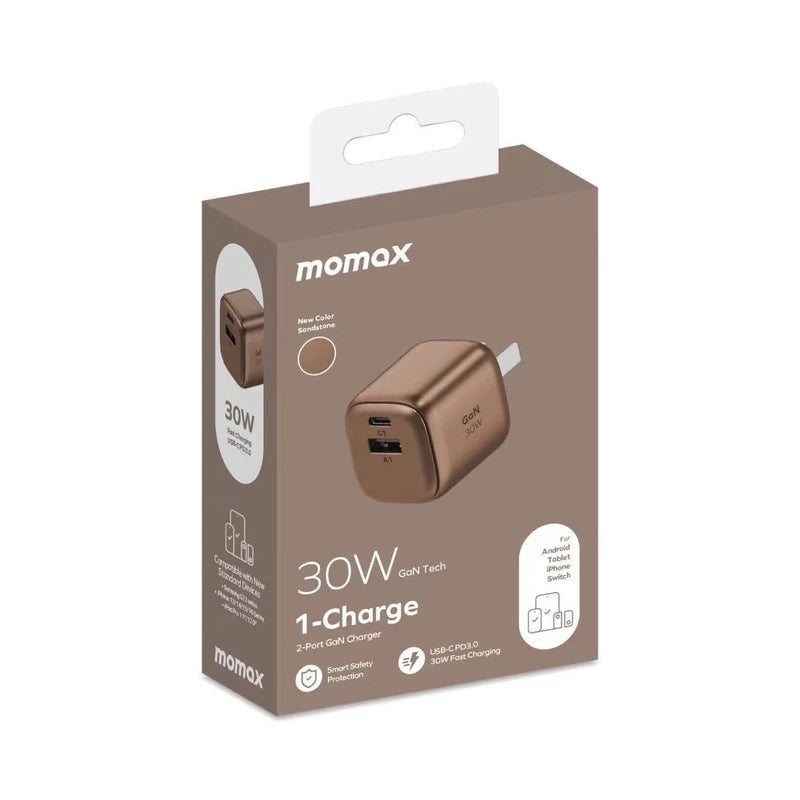 Momax Wall Charger 30W 1-Charge GaN Tech UM71