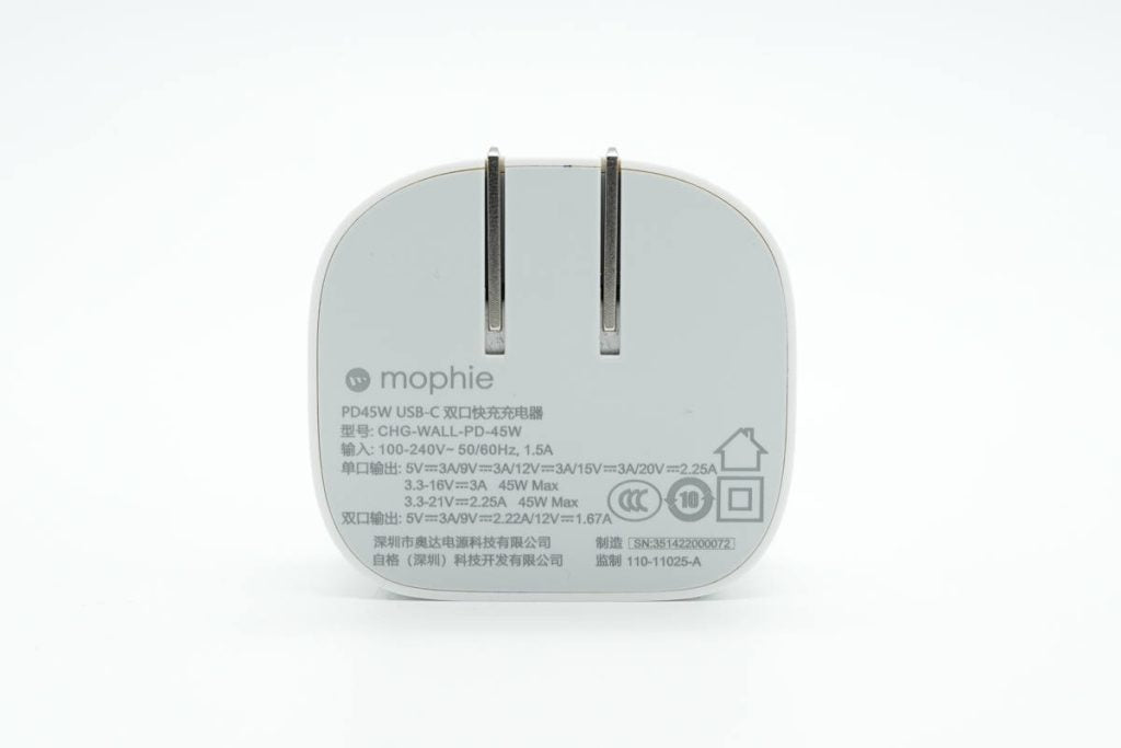 Mophie Wall Charger PD 45W Usb-C