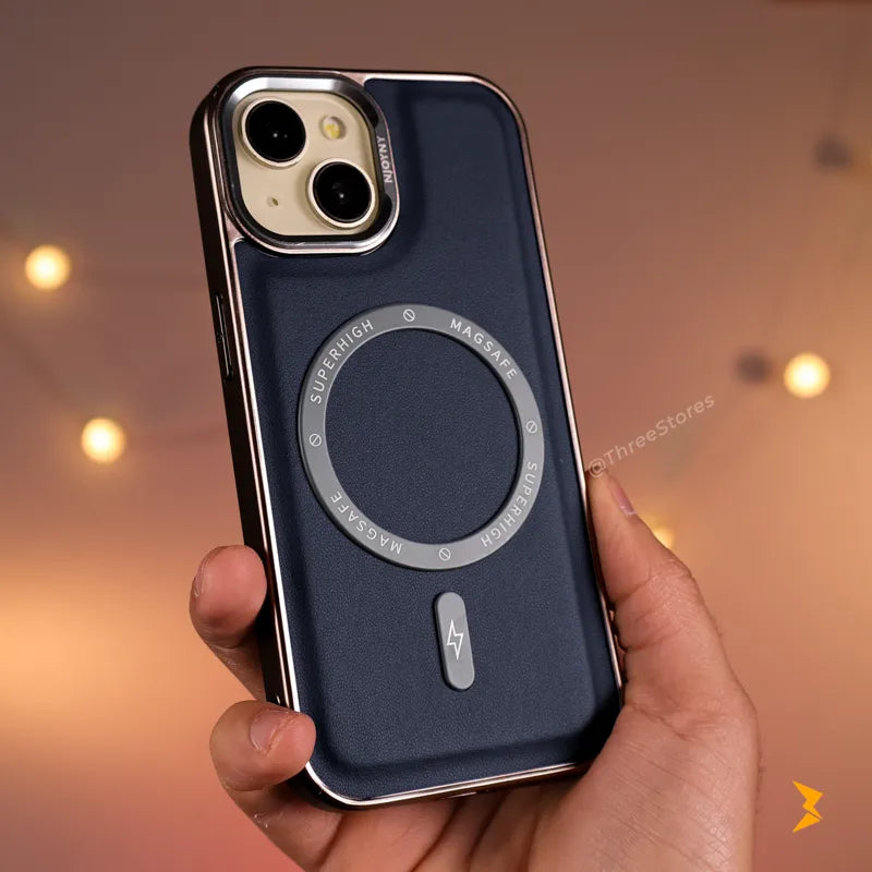 NJOYNY Leather Magsafe Case iPhone 13 / 14 / 15