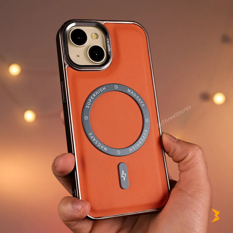NJOYNY Leather Magsafe Case iPhone 13 / 14 / 15