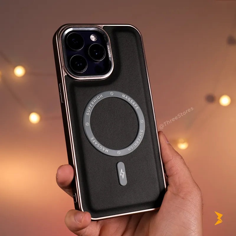 NJOYNY Leather Magsafe Case iPhone iPhone 13 Pro Max