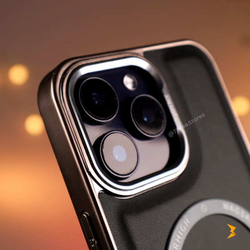 NJOYNY Leather Magsafe Case iPhone 15 Pro Max