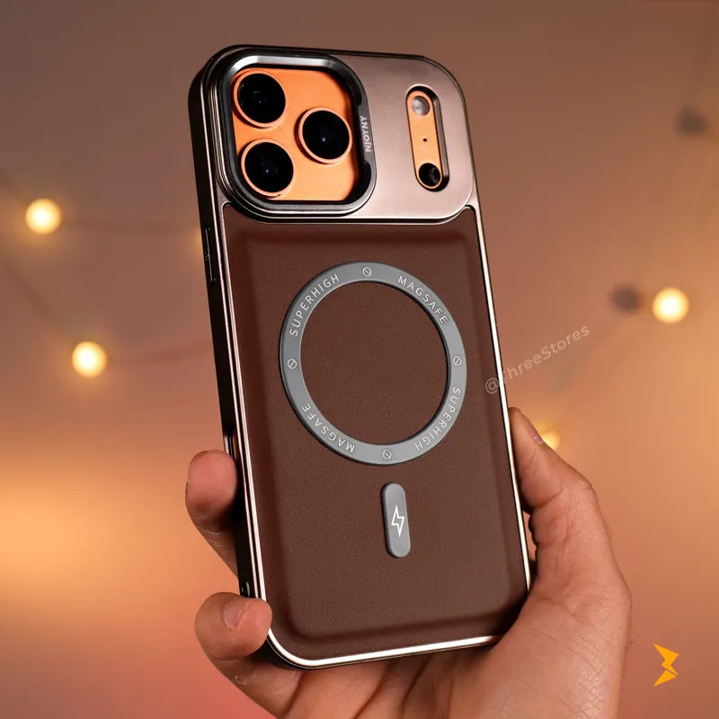 NJOYNY Leather Magsafe Case iPhone 17 Pro Max