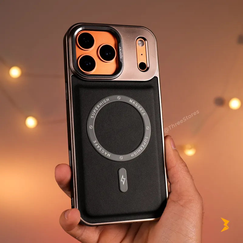 NJOYNY Leather Magsafe Case iPhone 17 Pro