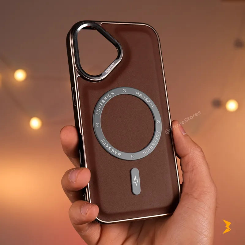 NJOYNY Leather Magsafe Case iPhone 17