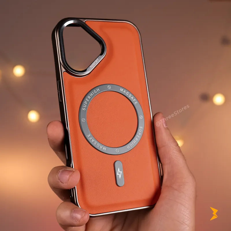 NJOYNY Leather Magsafe Case iPhone 16