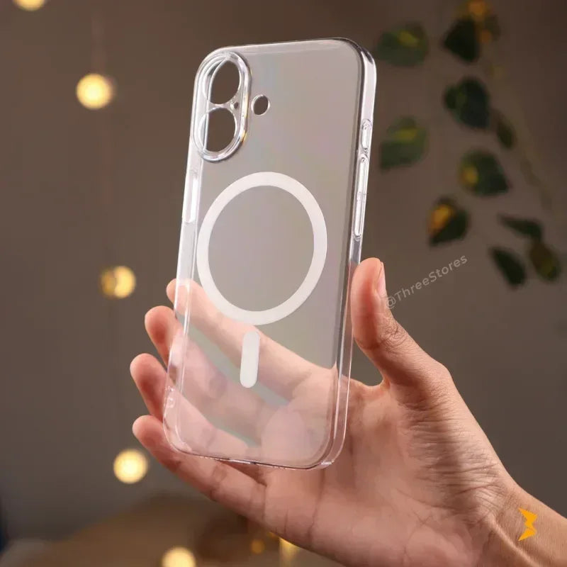 Natural Transparent Camera Protection Magsafe Case iPhone 17 - Three