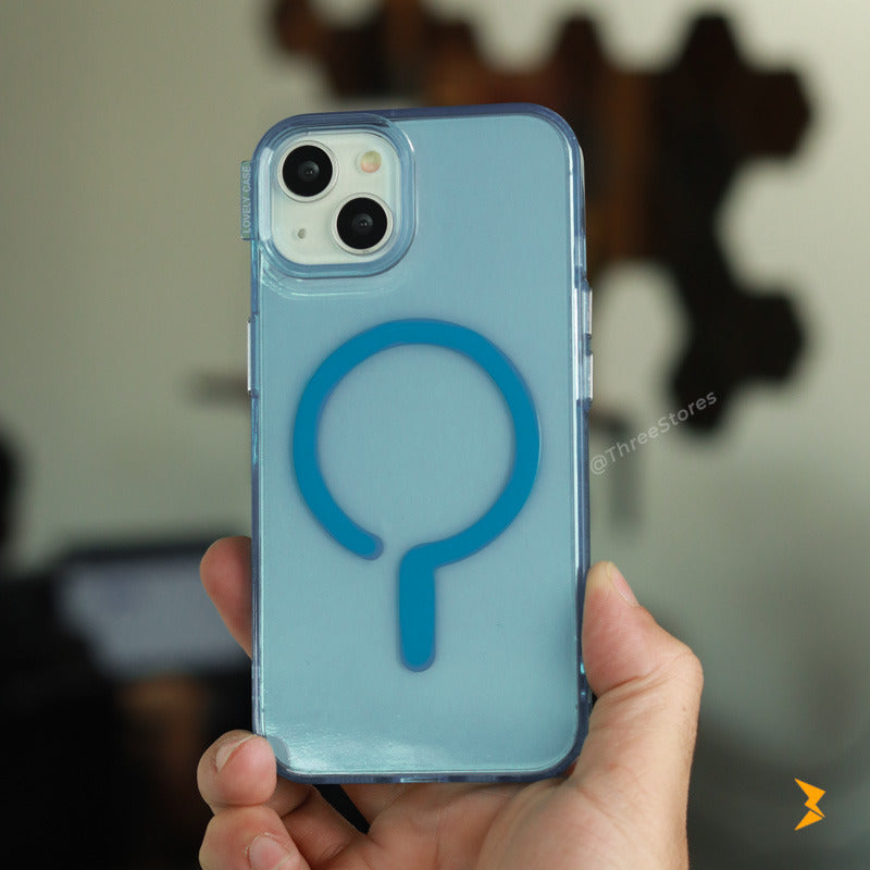 Neon Semi-Transparent Magsafe Case iPhone 13/14/15