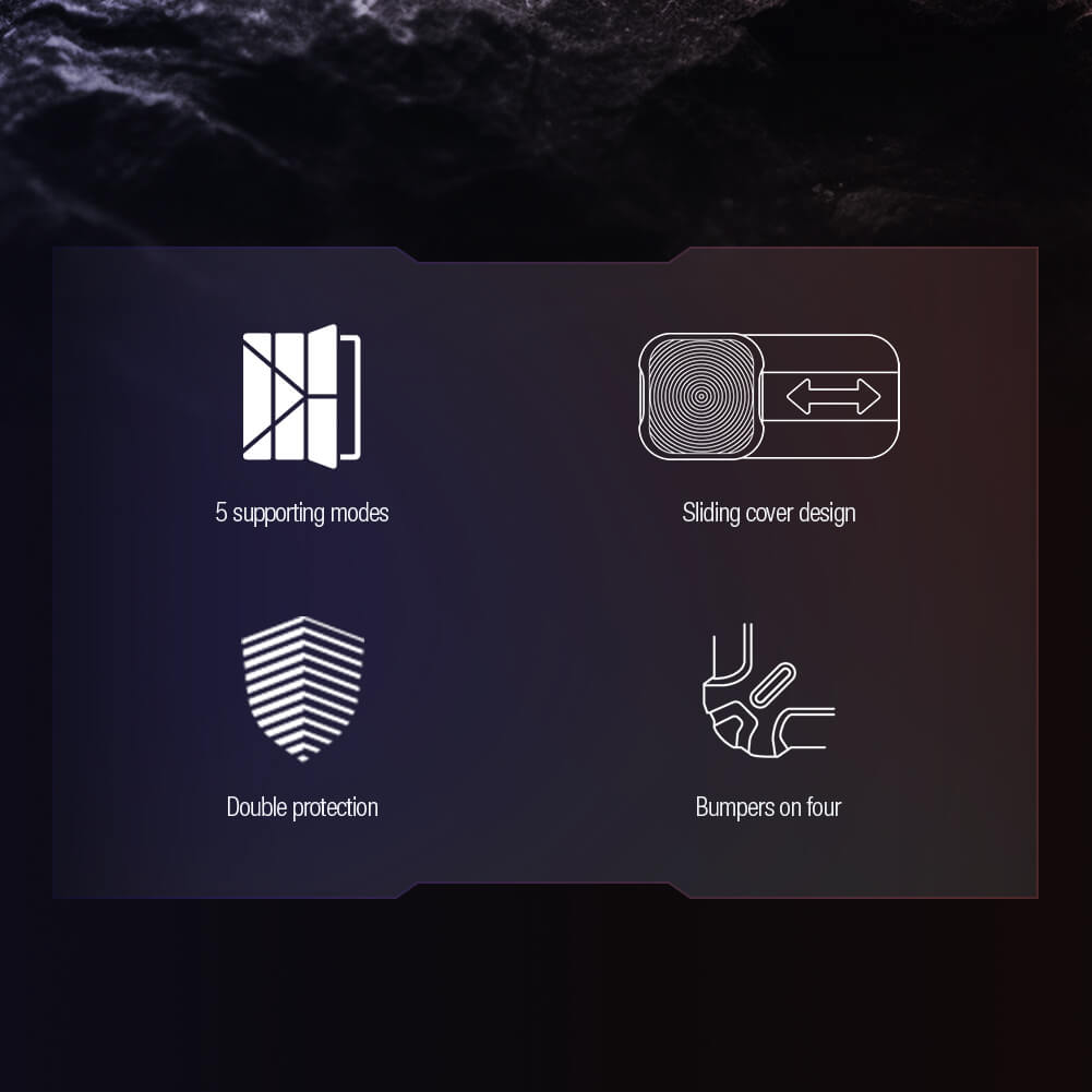 Nillkin Bumper Leather Cover Case Multi-angle Folding Style For & iPad Pro 13 (2025) iPad Air 13 (2025) & iPad Pro 13 (2024)