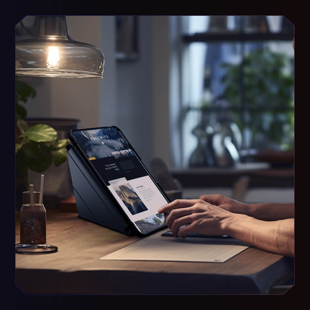 Nillkin Bumper Leather cover case Pro Multi-angle folding style for Apple iPad Pro 11 (2025), Apple iPad Pro 11 (2024)