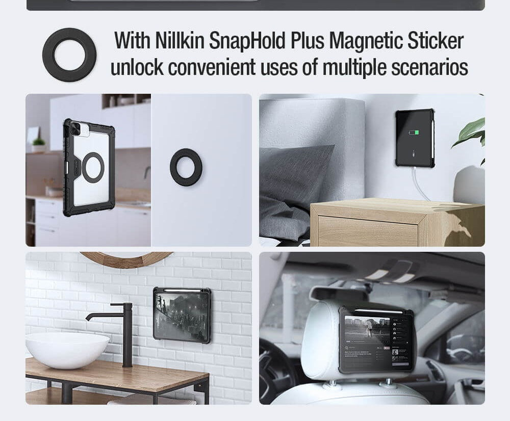 Nillkin Bumper SnapSafe Magnetic Case for Apple iPad 10.2 (2019), iPad 10.2 (2020), iPad 10.2 (2021)