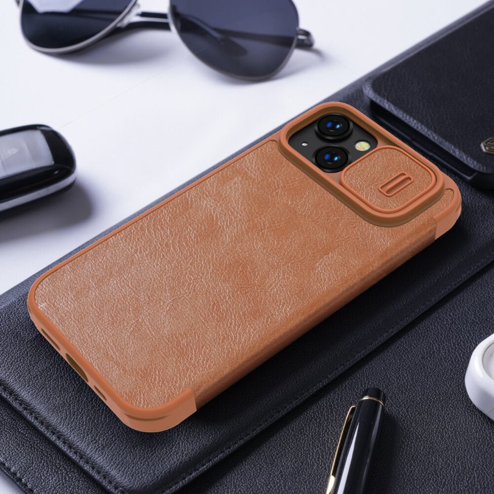 Nillkin Qin Pro Series CamShield Leather case iPhone 13