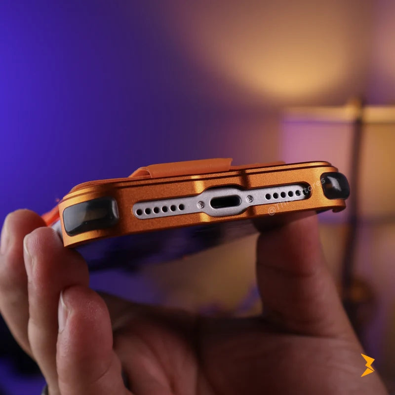 Oatsbasf Metal With Stand Case iPhone 17 Pro Max