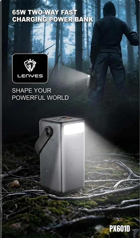 Lenyes 60000mAh 65W Laptop Fast Charging Power Bank PX601D