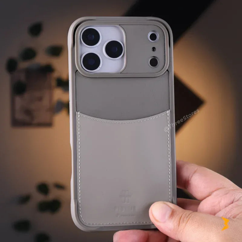 Piblue Lether Wallet Case iPhone 17 Pro Max - Three