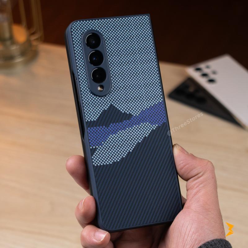 Pixels Carbon Case Samsung Z Fold 3