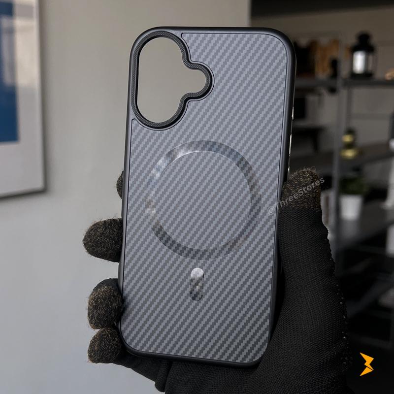Plating Frame Carbon Magsafe Case iPhone 16