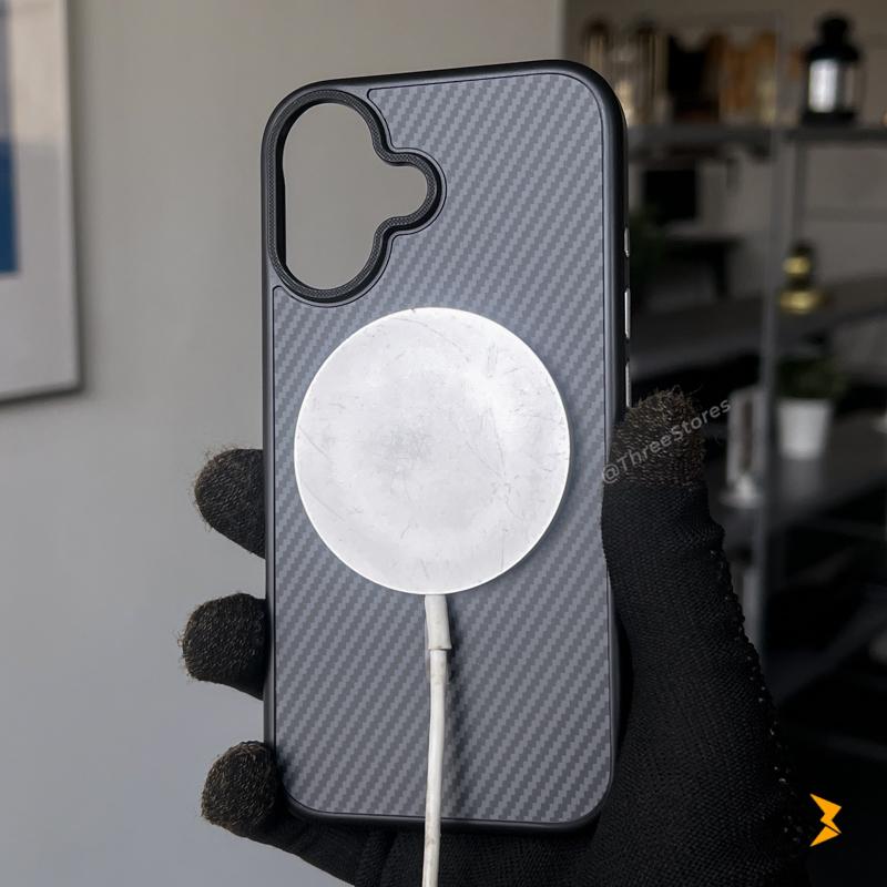 Plating Frame Carbon Magsafe Case iPhone 16