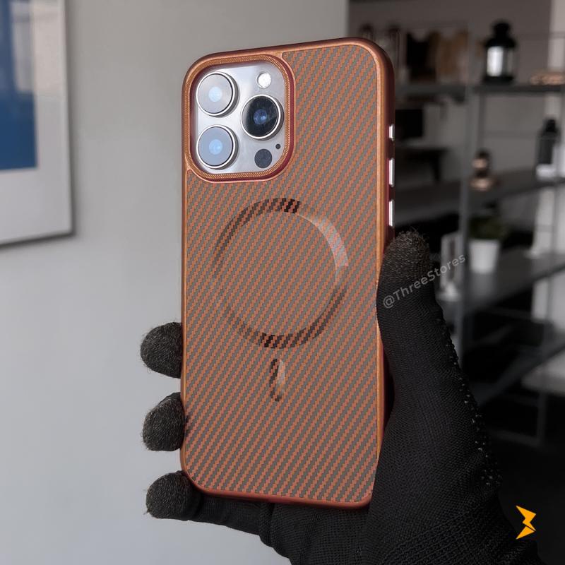 Plating Frame Carbon Magsafe Case iPhone 13 Pro Max