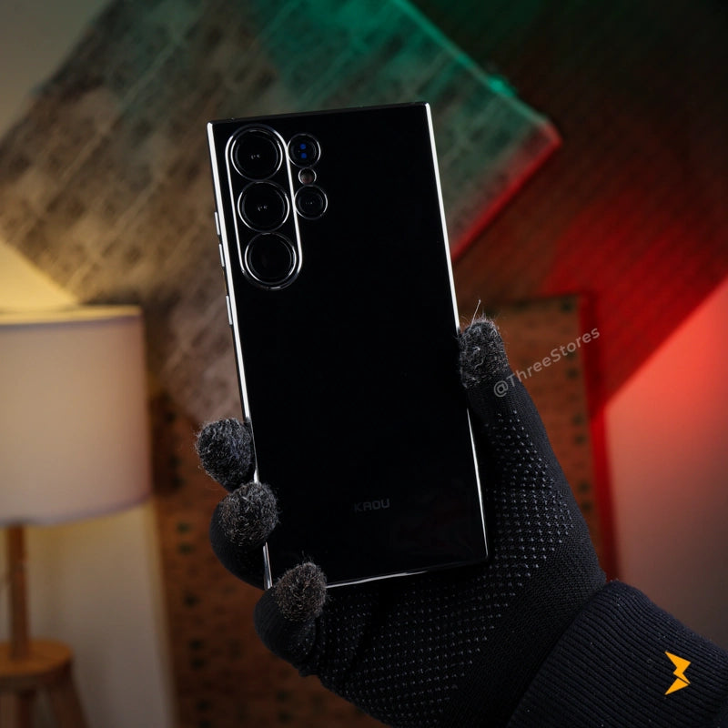 Plating Gold Lens Protection Case Samsung S23 Ultra - Three