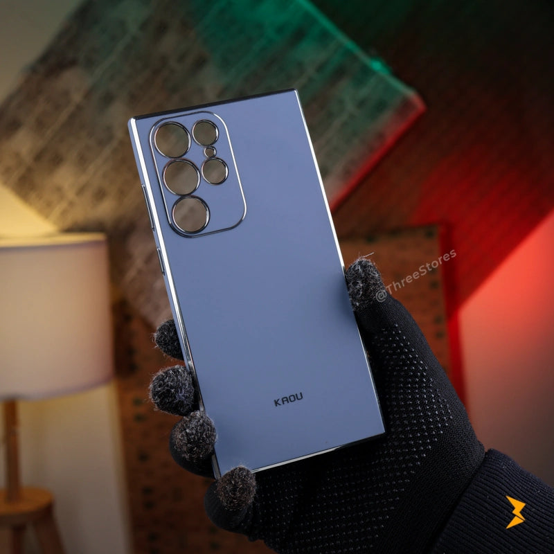 Plating Gold Lens Protection Case Samsung S23 Ultra - Three