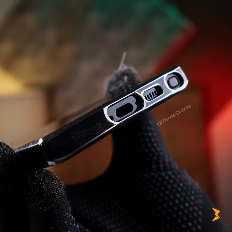 Plating Gold Lens Protection Case Samsung S23 Ultra - Three