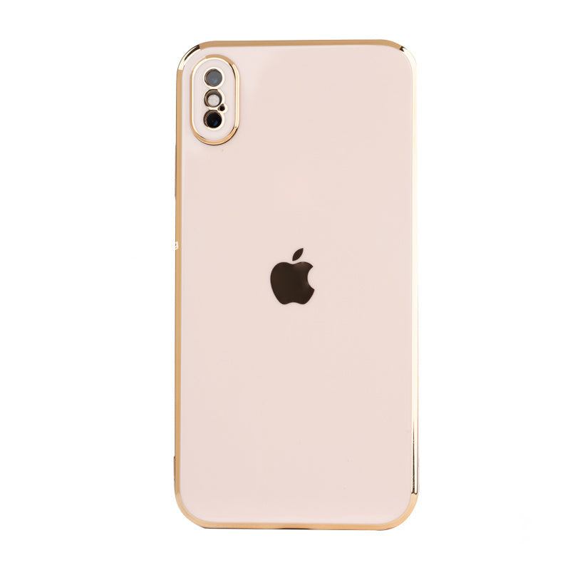 Plating Gold Lens Case iPhone X