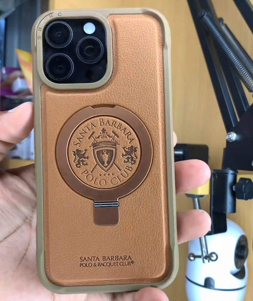 Polo Tough Leather Magsafe Case iPhone 16 Pro Max