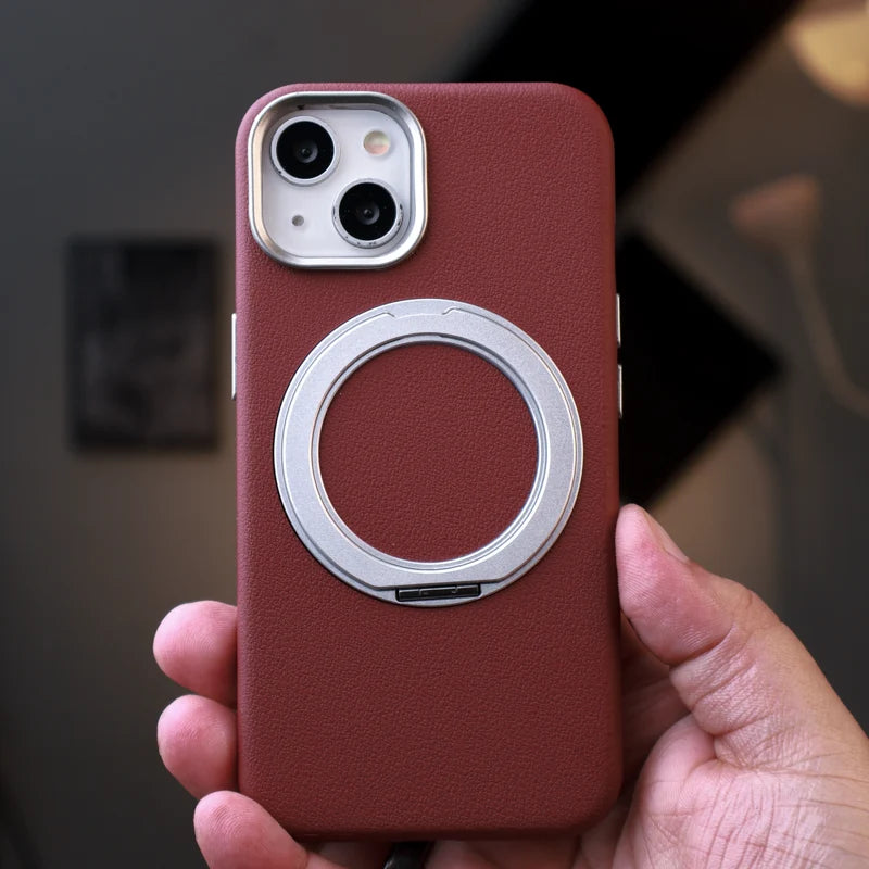 Premium Leather Stand Case iPhone 13/14/15