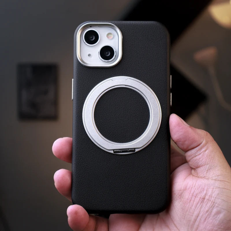 Premium Leather Stand Case iPhone 13/14/15