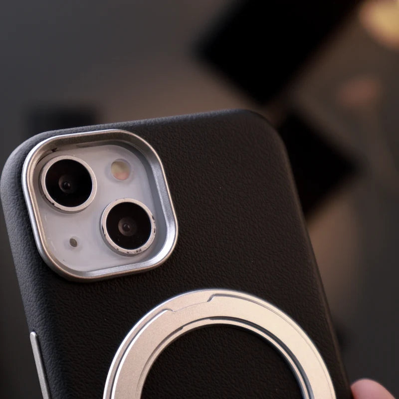 Premium Leather Stand Case iPhone 13/14/15