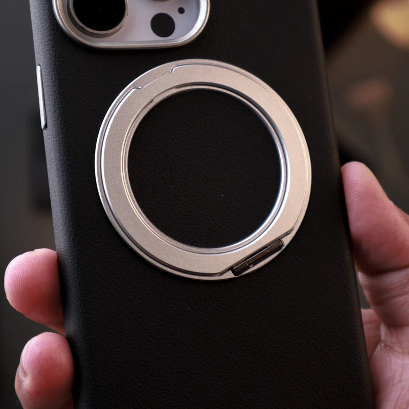 Premium Leather Stand Case iPhone 15 Pro Max