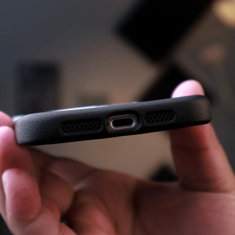 Premium Leather Stand Case iPhone 15 Pro Max