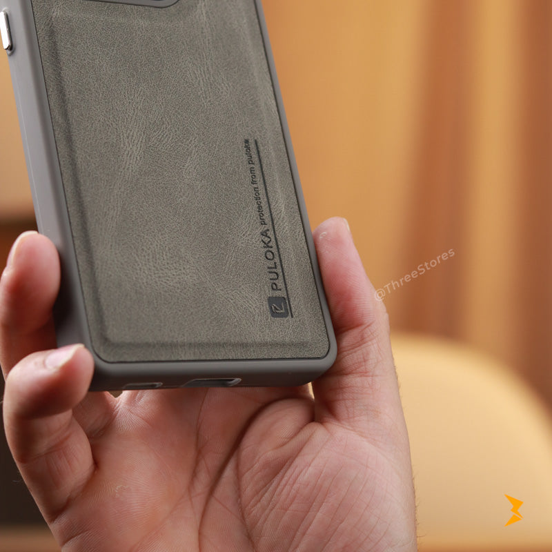 Puloka KickSnap Leather Case Samsung S21 Ultra
