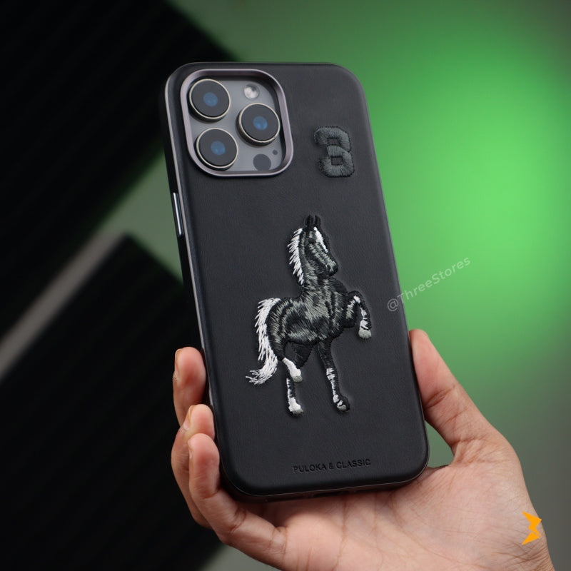 Puloka Loshad Anti Scratch Leather Case iPhone 15 Pro Max