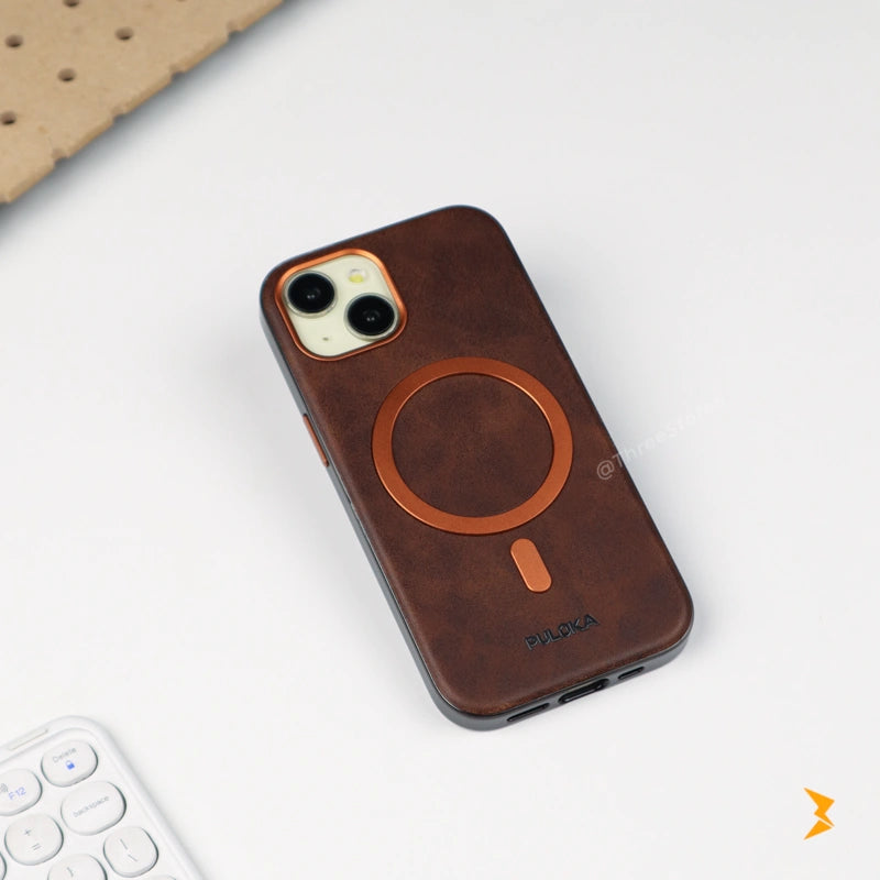 Puloka Solemn Leather Case iPhone 13/14/15